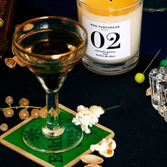 Bon Parfumeur 02 scented candle, coriander seed, honey and tobacco leaf