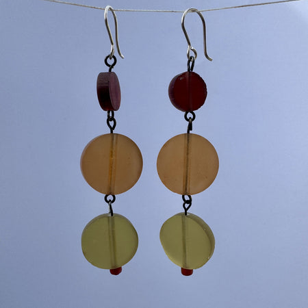 Candy Spender Jewels Sol y Mar resin disc earrings