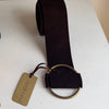 Chook Leaf wide slouchy belt suede in chocolate