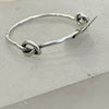 Daniella Farrell silver infinity disc ring, alternate view
