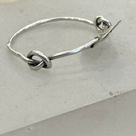 Daniella Farrell silver infinity disc ring, alternate view