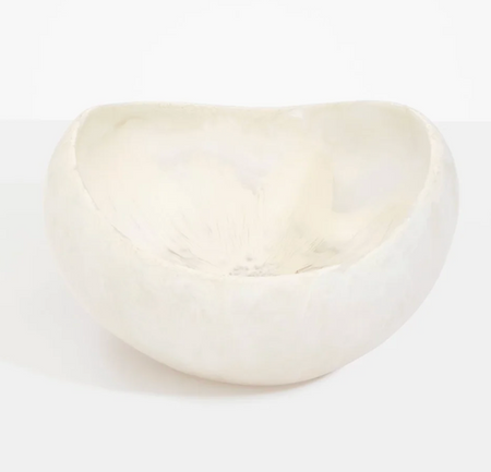 Dinosaur Designs large Beetle bowl in chalk, white resin