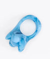 Dinosaur Designs Bud resin ring in sky blue marbled resin