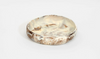 Dinosaur Designs small Earth bowl in cappuccino, cream and brown marbled resin