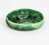 Dinosaur Designs small Earth bowl in leaf, deep and bright green swirled resin