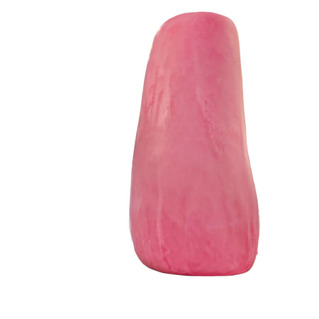 Dinosaur Designs Grand pebble vase in pink resin, side view