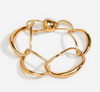 Dinosaur Designs Liquid chain bracelet in gold-plated brass with organic links