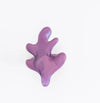 Dinosaur Designs Paradise leaf resin ring in grape purple