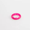 Dinosaur Designs Paradise resin bangle in flamingo hot pink
