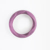 Dinosaur Designs Paradise resin bangle in grape purple, top view