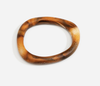 Dinosaur Designs Slate bangle in dark horn, brown and amber resin