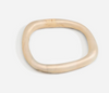 Dinosaur Designs Slate bangle in sandy pearl, cream resin