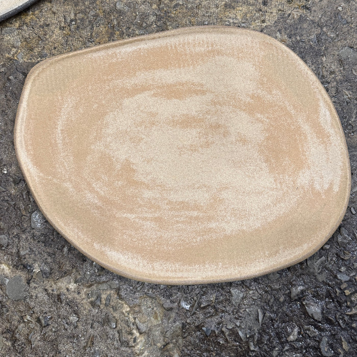 Drift Ceramics glazed platter in biscuit