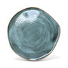 Drift Ceramics glazed platter in green and aqua wash