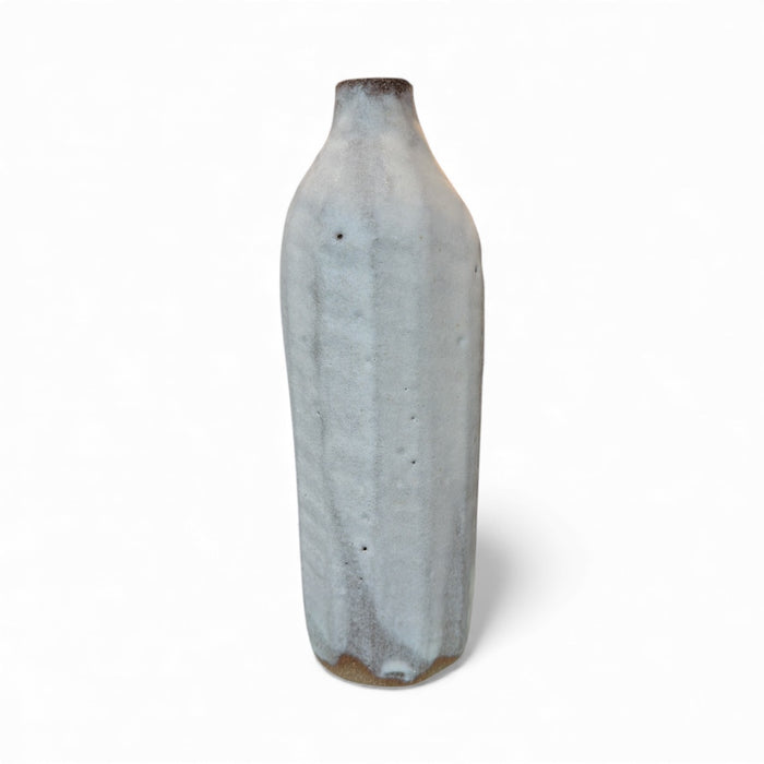 Drift Ceramics small bottle form in white ribbed