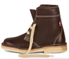Duckfeet Sønderborg chocolate pebbled leather lace-up ankle boot with crepe rubber sole