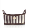Eau bags Bébé in home brown and white stripe