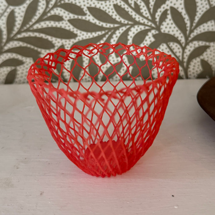 Emma Davies mesh net bowl, extra small, in coral
