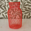 Emma Davies mesh net vessel, extra small, in coral