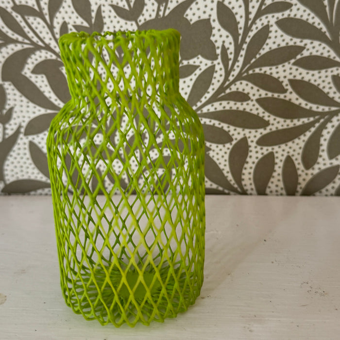 Emma Davies mesh net vessel, extra small, in lime