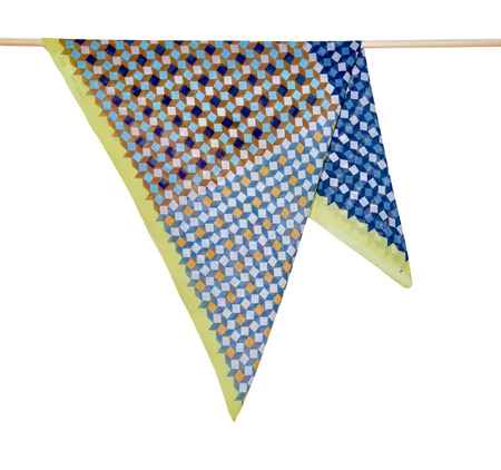 Epice cotton square bandana 70x70cm in lime