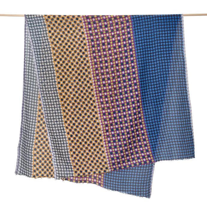 Epice cotton stole scarf in aqua