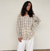 Etika cream check blouse, alternate view