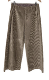 Etika Rene wide leg cord pants in taupe
