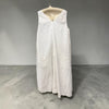 Ewa i Walla Aili white cotton pinafore dress on a hanger