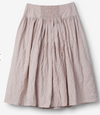 Ewa i Walla Jannika pink fine check skirt, back view with smocked waist