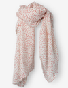 Ewa i Walla Krista cotton scarf, white with red dots