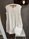 Ewa i Walla Lis tunic shirt in white on a hanger in the Pomme shop