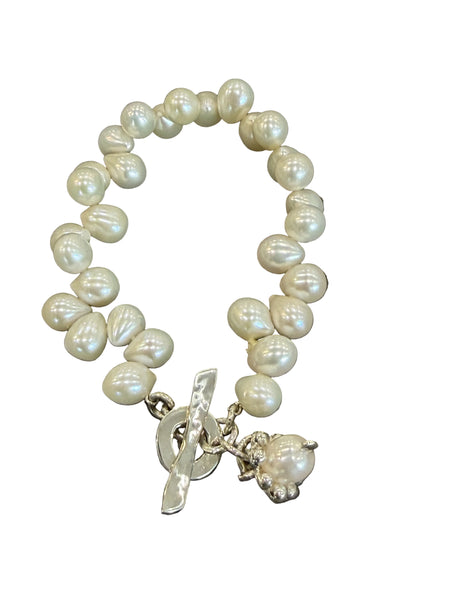 Designs by Flick white pearl bracelet by Flick Pope