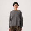 Francie Nimbus crew neck knit jumper in grey, front view