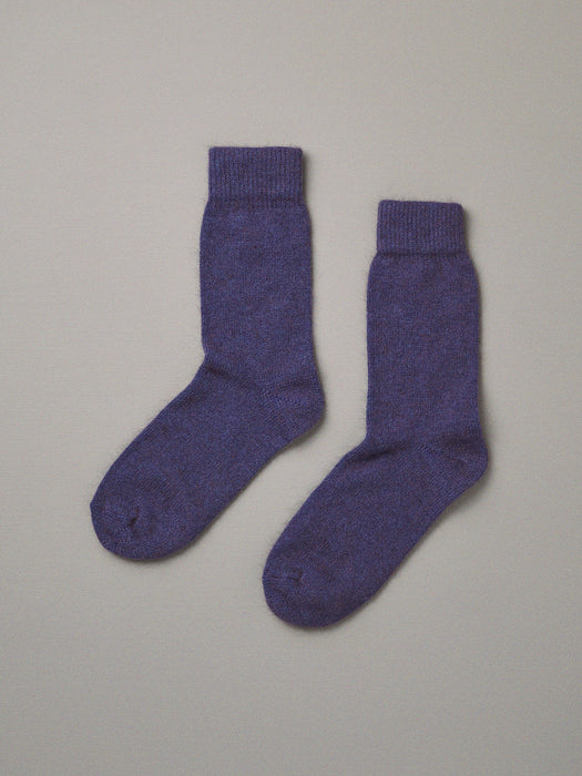 Francie possum merino socks in grape