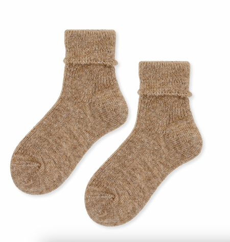 Hansel from Basel angora ankle socks, alternate view