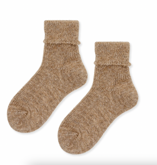 Hansel from Basel angora ankle socks, alternate view