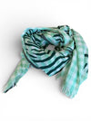 Inouitoosh cotton scarf sarong Tiger in mint, alternate view