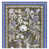 Inouitoosh Neptune cotton and silk square scarf in khaki, sea life print of fish, coral and shells