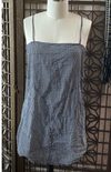 Jess Brown underpinning camisole in navy and white block print