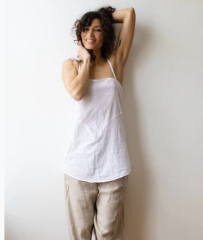 Jess Brown underpinning camisole in white