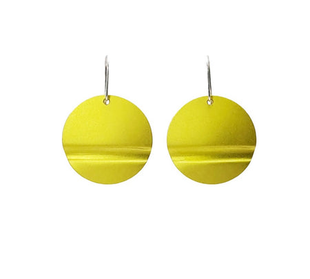Kalinowski Enso disc earring in raspberry