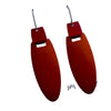 Kalinowski Nova 2 long earring in red and orange