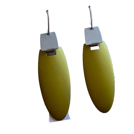 Kalinowski Nova 2 long earring in silver and sunrise