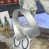 Kalinowski wrap bangle in silver grey