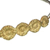 Kate Macindoe brass daisy bangle, alternate view