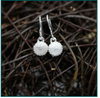 Kate Macindoe petite urchin hook earrings, alternate view