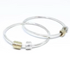 Kate Macindoe sea bangle in silver and brass