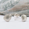 Kate Macindoe silver studs in clam shell
