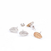 Kate Macindoe silver studs in leaf